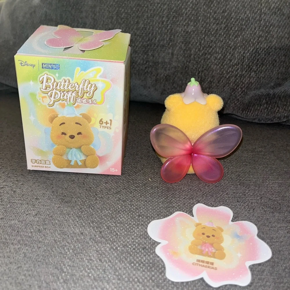 Miniso Butterfly Puff Winnie the Pooh Figure (Cithaerias) - Picture 2 of 2